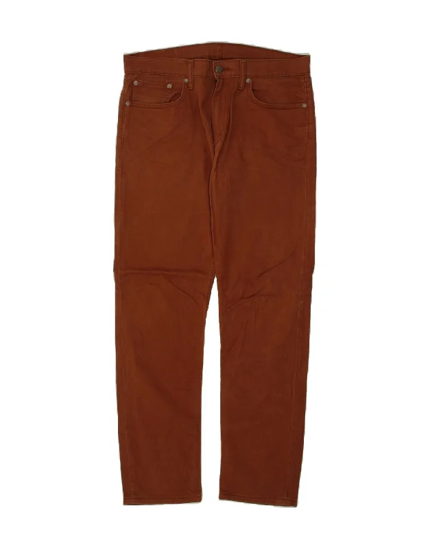 LEVI'S Mens 502 Straight Casual Trousers W33 L32 Brown Cotton Trousers Elastic Waist Soft Trousers Elastic Waist Soft LEVI'S Mens 502 Straight Casual Trousers W33 L32 Brown Cotton Trousers Elastic Waist Soft Trousers Elastic Waist Soft