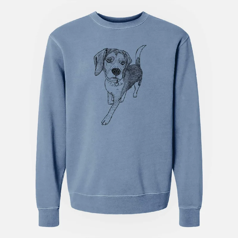 Doodled Tuck Finn the Beagle - Unisex Pigment Dyed Crew Sweatshirt Hoodie with Zipper Versatile Modern Hoodie with Zipper Versatile Modern Doodled Tuck Finn the Beagle - Unisex Pigment Dyed Crew Sweatshirt Hoodie with Zipper Versatile Modern Hoodie with Zipper Versatile Modern