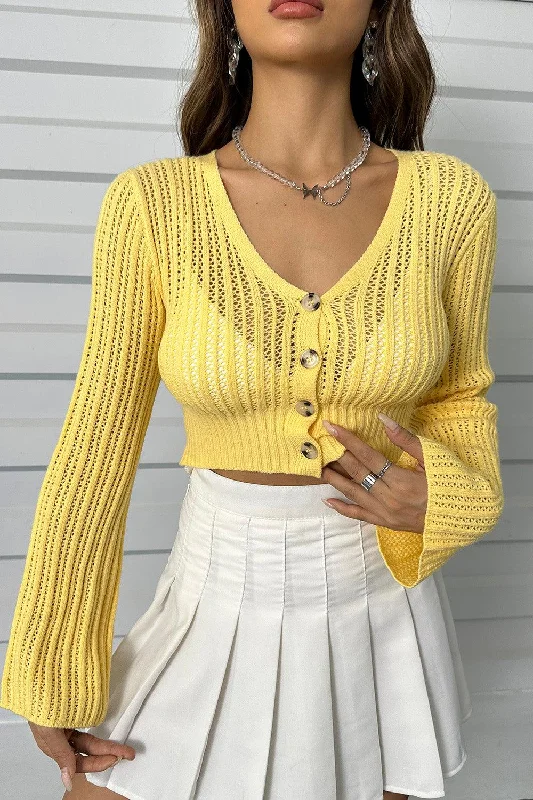 Openwork Button Up Long Sleeve Cropped Cardigan Machine Wash Dry Clean Hand Wash Machine Wash Dry Clean Hand Wash Openwork Button Up Long Sleeve Cropped Cardigan Machine Wash Dry Clean Hand Wash Machine Wash Dry Clean Hand Wash