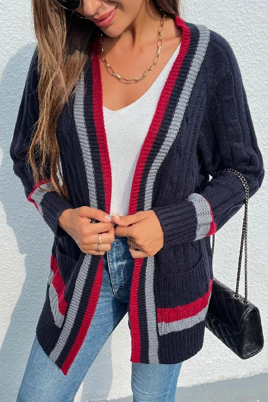 Open Front Striped Long Sleeve Cardigan Cashmere Blend Cotton Blend Poly Blend Cashmere Blend Cotton Blend Poly Blend Open Front Striped Long Sleeve Cardigan Cashmere Blend Cotton Blend Poly Blend Cashmere Blend Cotton Blend Poly Blend