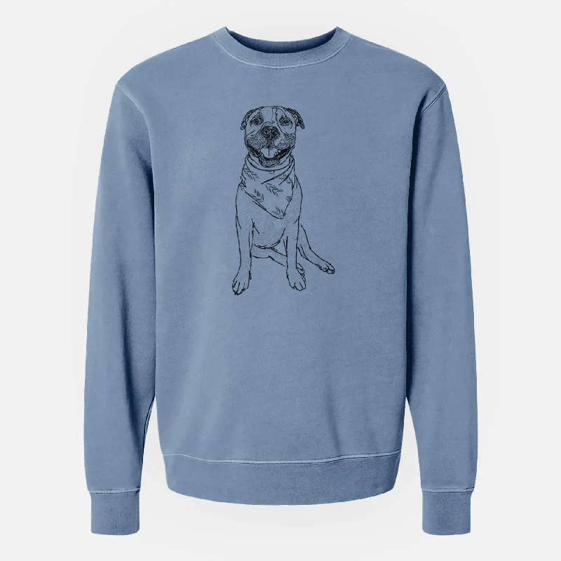 Doodled Buddy the American Staffordshire Terrier - Unisex Pigment Dyed Crew Sweatshirt Hoodie with Print Artistic Unique Hoodie with Print Artistic Unique Doodled Buddy the American Staffordshire Terrier - Unisex Pigment Dyed Crew Sweatshirt Hoodie with Print Artistic Unique Hoodie with Print Artistic Unique