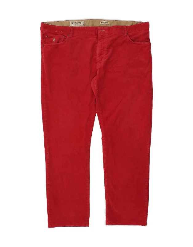 MARLBORO CLASSICS Mens Regular Fit Corduroy Trousers W44 L31 Red Cotton Trousers sophisticated sleek Trousers sophisticated sleek MARLBORO CLASSICS Mens Regular Fit Corduroy Trousers W44 L31 Red Cotton Trousers sophisticated sleek Trousers sophisticated sleek