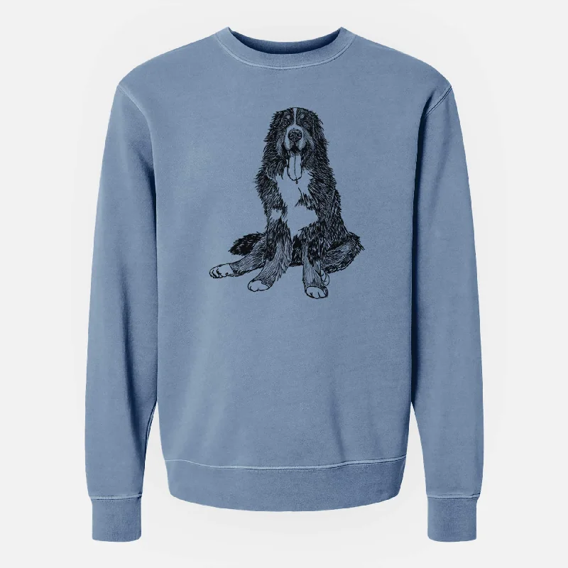 Doodled Moose the Bernese Mountain Dog - Unisex Pigment Dyed Crew Sweatshirt Hoodie with Set-In Sleeves Structured Classic Hoodie with Set-In Sleeves Structured Classic Doodled Moose the Bernese Mountain Dog - Unisex Pigment Dyed Crew Sweatshirt Hoodie with Set-In Sleeves Structured Classic Hoodie with Set-In Sleeves Structured Classic