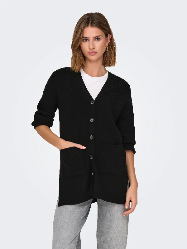 Γυναικεία ζακέτα πλεκτή ONLKATIA LS RIB V LOOSE CARDIGAN CC KNT 15339865 | 15339865 Fitted Slim Tailored Fitted Slim Tailored