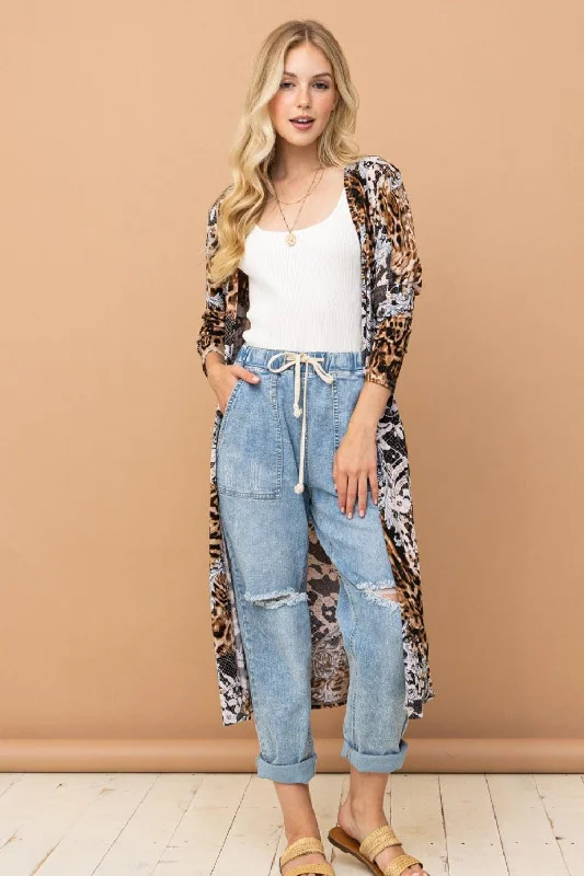And The Why Leopard Kimono Open Front Longline Cardigan Stylish Fashionable Trendy Stylish Fashionable Trendy And The Why Leopard Kimono Open Front Longline Cardigan Stylish Fashionable Trendy Stylish Fashionable Trendy
