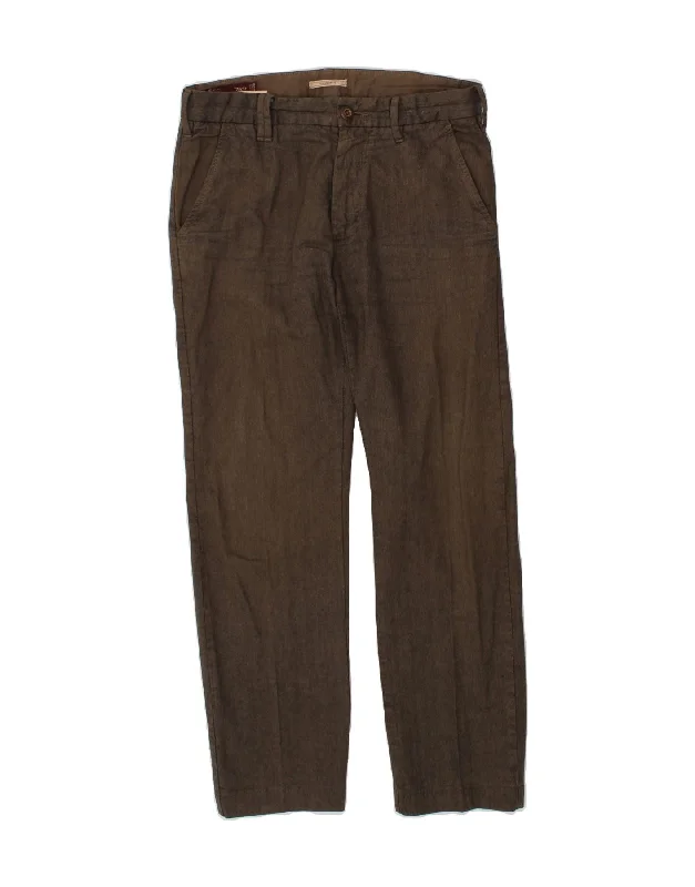 MARLBORO CLASSICS Mens Chino Trousers W31 L30 Brown Herringbone Trousers Bootcut Casual Trousers Bootcut Casual MARLBORO CLASSICS Mens Chino Trousers W31 L30 Brown Herringbone Trousers Bootcut Casual Trousers Bootcut Casual
