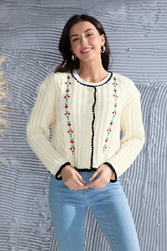 Graphic Cable-Knit Button Up Cardigan Seamless Knitted Crochet Seamless Knitted Crochet Graphic Cable-Knit Button Up Cardigan Seamless Knitted Crochet Seamless Knitted Crochet