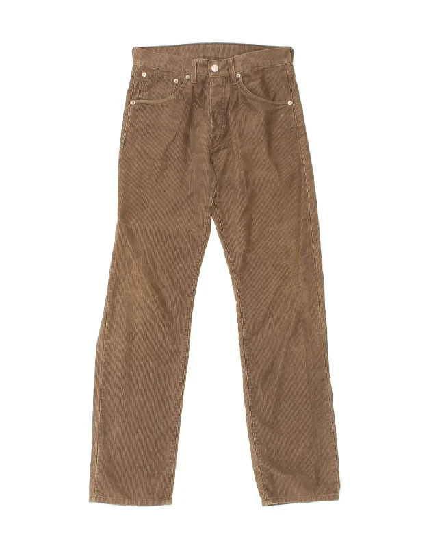 LEVI'S Mens 551 Straight Corduroy Trousers W29 L32 Brown Cotton Trousers Solid Black Trousers Solid Black LEVI'S Mens 551 Straight Corduroy Trousers W29 L32 Brown Cotton Trousers Solid Black Trousers Solid Black