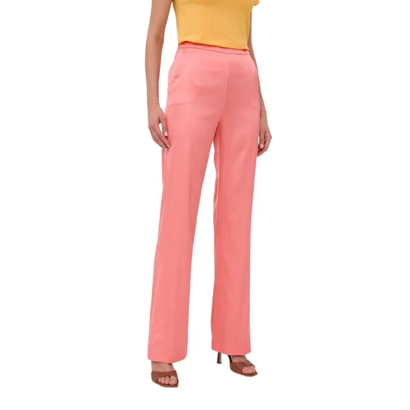 Trouser - Pink Trousers Satin Smooth Trousers Satin Smooth
