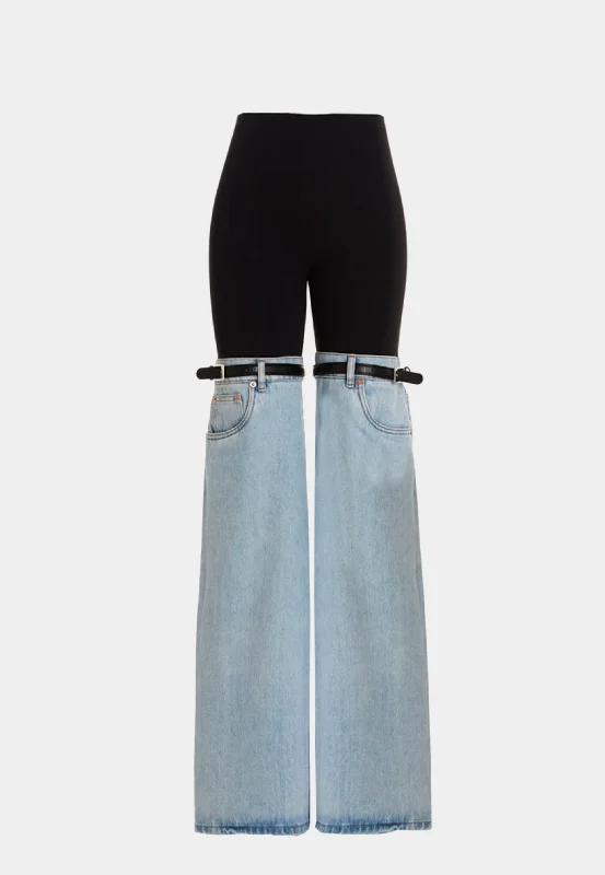 COPERNI Hybrid Denim Trousers - Blue Trousers Tapered Slim Fit Trousers Tapered Slim Fit COPERNI Hybrid Denim Trousers - Blue Trousers Tapered Slim Fit Trousers Tapered Slim Fit