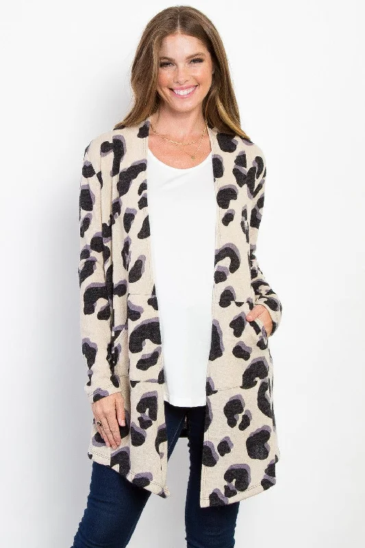 Be Stage Printed Open Front Knit Cardigan with Pockets Striped Floral Plaid Striped Floral Plaid Be Stage Printed Open Front Knit Cardigan with Pockets Striped Floral Plaid Striped Floral Plaid