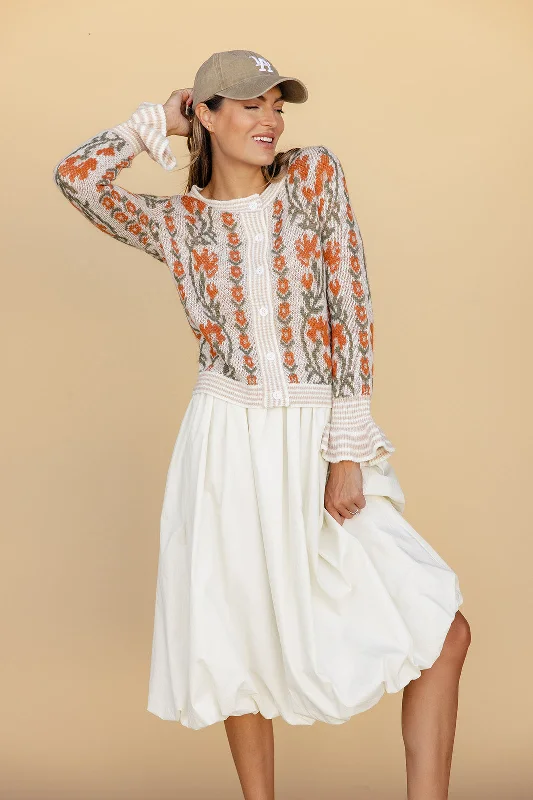 Love Song Floral Cardigan Polka Dot Checkered Tartan Polka Dot Checkered Tartan
