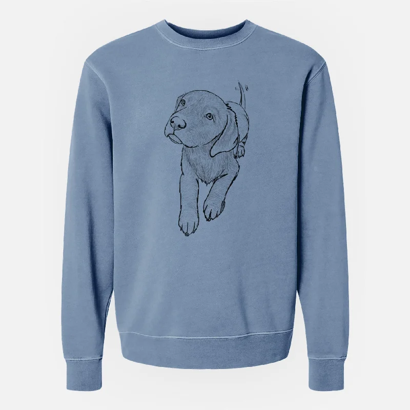Doodled Indiana the Chocolate Lab - Unisex Pigment Dyed Crew Sweatshirt Hoodie with Hem Fringe Bohemian Relaxed Hoodie with Hem Fringe Bohemian Relaxed Doodled Indiana the Chocolate Lab - Unisex Pigment Dyed Crew Sweatshirt Hoodie with Hem Fringe Bohemian Relaxed Hoodie with Hem Fringe Bohemian Relaxed