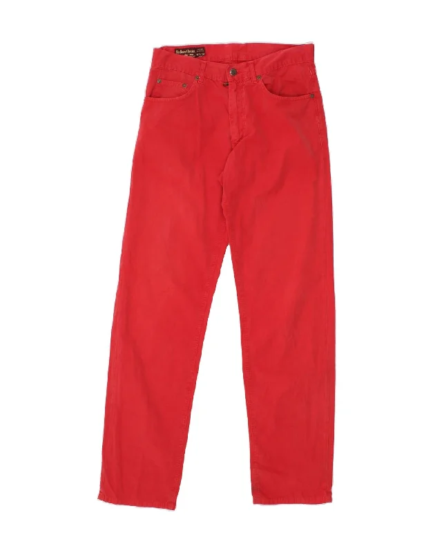 MARLBORO CLASSICS Mens Straight Casual Trousers W31 L34 Red Cotton Trousers Timeless Classic Trousers Timeless Classic MARLBORO CLASSICS Mens Straight Casual Trousers W31 L34 Red Cotton Trousers Timeless Classic Trousers Timeless Classic