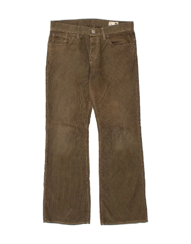 G-STAR Mens Bootcut Corduroy Trousers W32 L32 Brown Polyester Trousers Pleated Formal Trousers Pleated Formal G-STAR Mens Bootcut Corduroy Trousers W32 L32 Brown Polyester Trousers Pleated Formal Trousers Pleated Formal