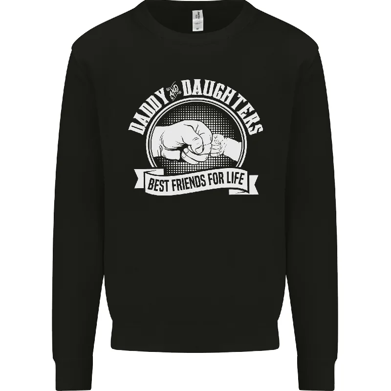 Daddy & Daughters Best Friends Fathers Day Mens Sweatshirt Jumper Hoodie with Full-Zip Functional Layering Hoodie with Full-Zip Functional Layering