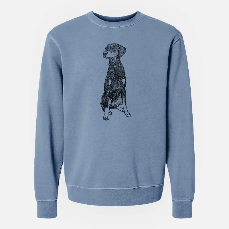 Doodled Whiskey the Doberman Pinscher - Unisex Pigment Dyed Crew Sweatshirt Hoodie with Hem Patch Decorative Personalized Hoodie with Hem Patch Decorative Personalized Doodled Whiskey the Doberman Pinscher - Unisex Pigment Dyed Crew Sweatshirt Hoodie with Hem Patch Decorative Personalized Hoodie with Hem Patch Decorative Personalized