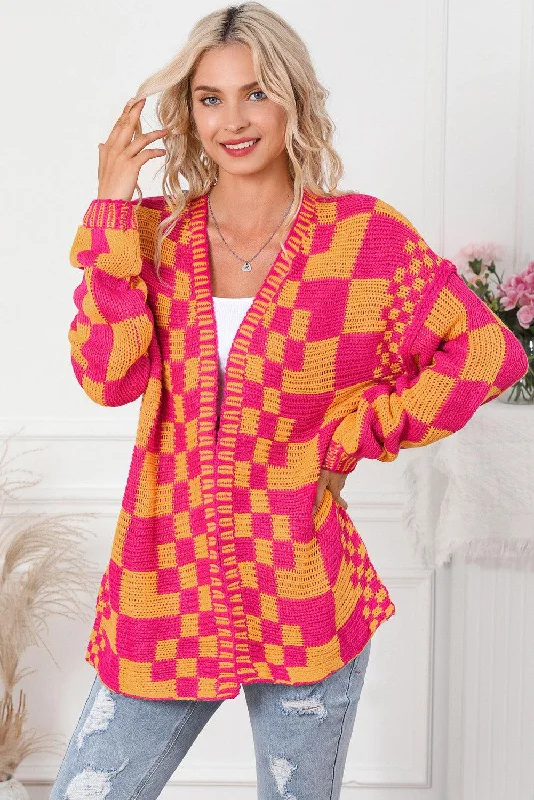 Contrast Exposed Seam Open Front Cardigan Ribbed Striped Patterned Ribbed Striped Patterned Contrast Exposed Seam Open Front Cardigan Ribbed Striped Patterned Ribbed Striped Patterned