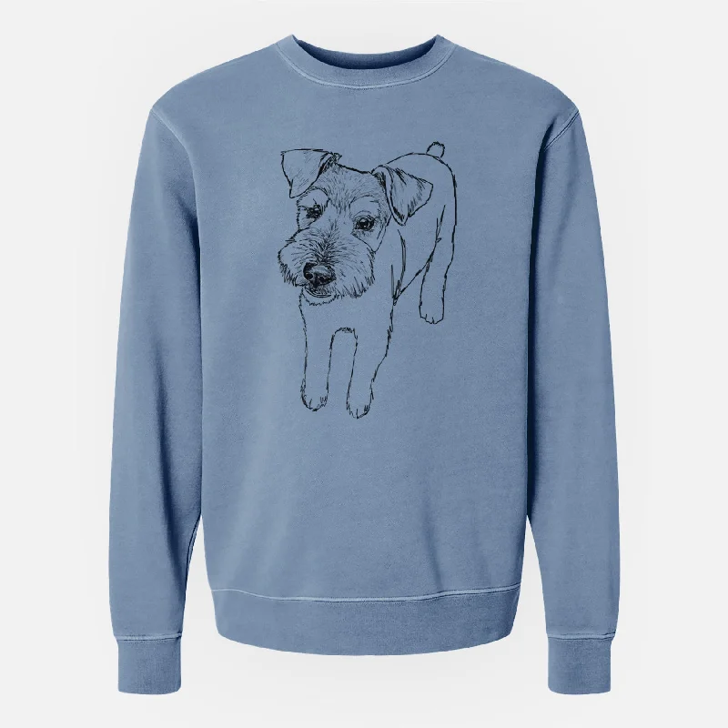 Doodled Dexter the Mini Schanuzer Wire Terrier Mix - Unisex Pigment Dyed Crew Sweatshirt Hoodie with Elastic Cuffs Stretchable Comfortable Hoodie with Elastic Cuffs Stretchable Comfortable Doodled Dexter the Mini Schanuzer Wire Terrier Mix - Unisex Pigment Dyed Crew Sweatshirt Hoodie with Elastic Cuffs Stretchable Comfortable Hoodie with Elastic Cuffs Stretchable Comfortable