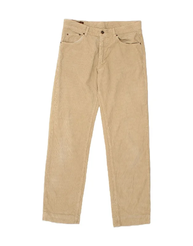 MARLBORO CLASSICS Mens Straight Corduroy Trousers W33 L36 Beige Cotton Trousers Flared Retro Trousers Flared Retro MARLBORO CLASSICS Mens Straight Corduroy Trousers W33 L36 Beige Cotton Trousers Flared Retro Trousers Flared Retro