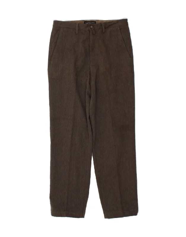 MARLBORO CLASSICS Mens Straight Chino Trousers EU 48 Medium W30 L30 Brown Trousers Essential Wardrobe Trousers Essential Wardrobe MARLBORO CLASSICS Mens Straight Chino Trousers EU 48 Medium W30 L30 Brown Trousers Essential Wardrobe Trousers Essential Wardrobe