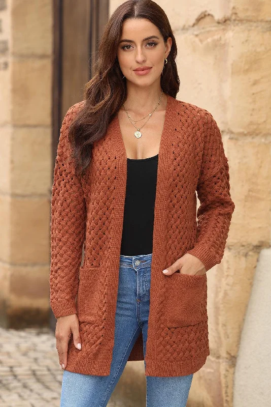 Open Front Dropped Shoulder Cardigan with Pockets Cardigan Knitwear Sweater Cardigan Knitwear Sweater Open Front Dropped Shoulder Cardigan with Pockets Cardigan Knitwear Sweater Cardigan Knitwear Sweater
