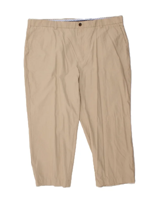 BROOKS BROTHERS Mens Clark Slim Cropped Trousers W44 L26 Beige Cotton Trousers Palazzo Wide Leg Trousers Palazzo Wide Leg BROOKS BROTHERS Mens Clark Slim Cropped Trousers W44 L26 Beige Cotton Trousers Palazzo Wide Leg Trousers Palazzo Wide Leg