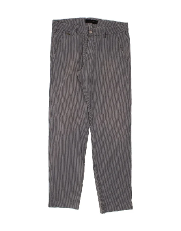 MARLBORO CLASSICS Mens Tapered Chino Trousers W33 L34 Grey Striped Cotton Trousers practical durable Trousers practical durable MARLBORO CLASSICS Mens Tapered Chino Trousers W33 L34 Grey Striped Cotton Trousers practical durable Trousers practical durable