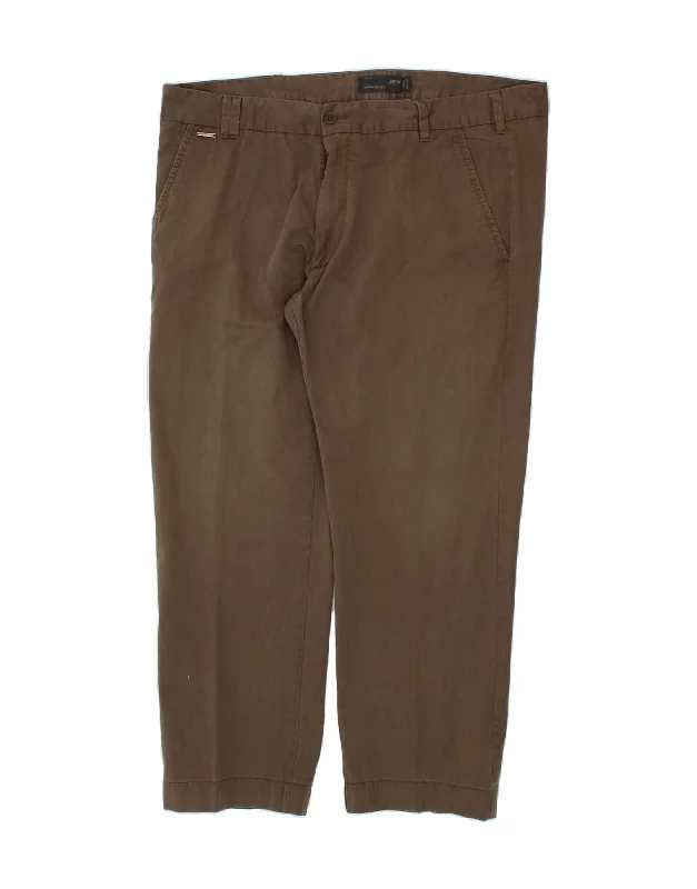 MARLBORO CLASSICS Mens Tapered Chino Trousers W42 L29 Brown Cotton High Waist Slim Fit Ankle Length High Waist Slim Fit Ankle Length MARLBORO CLASSICS Mens Tapered Chino Trousers W42 L29 Brown Cotton High Waist Slim Fit Ankle Length High Waist Slim Fit Ankle Length