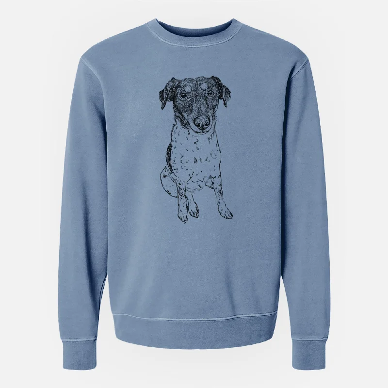 Doodled Rosie the Terrier Mix - Unisex Pigment Dyed Crew Sweatshirt Hoodie with Puffed Sleeves Voluminous Trendy Hoodie with Puffed Sleeves Voluminous Trendy Doodled Rosie the Terrier Mix - Unisex Pigment Dyed Crew Sweatshirt Hoodie with Puffed Sleeves Voluminous Trendy Hoodie with Puffed Sleeves Voluminous Trendy