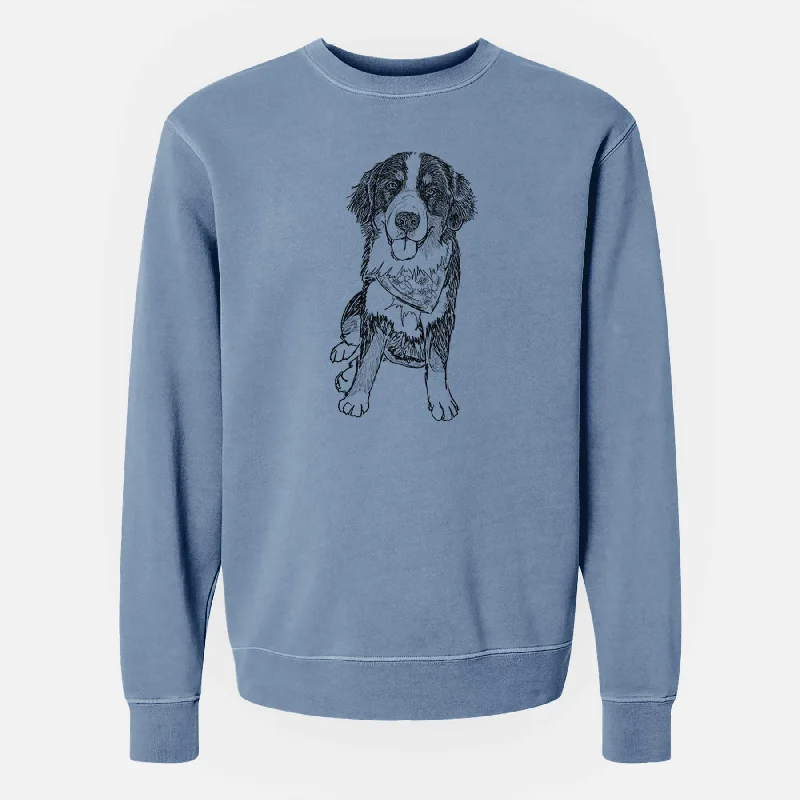 Doodled Kimber the Bernese Mountain Dog - Unisex Pigment Dyed Crew Sweatshirt Hoodie with Logo Branding Identity Hoodie with Logo Branding Identity Doodled Kimber the Bernese Mountain Dog - Unisex Pigment Dyed Crew Sweatshirt Hoodie with Logo Branding Identity Hoodie with Logo Branding Identity