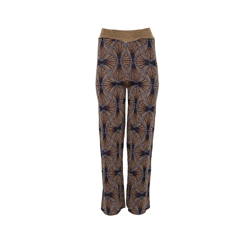 Palazzo Trousers - Multicolor Trousers Denim Distressed Trousers Denim Distressed