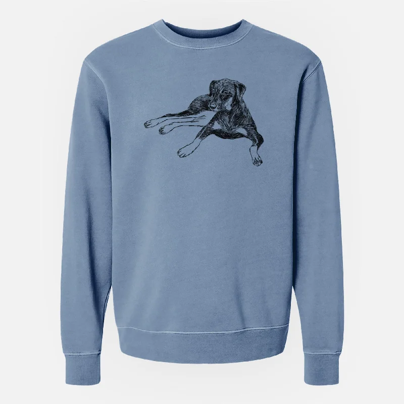 Doodled Penny Lee the Mixed Breed - Unisex Pigment Dyed Crew Sweatshirt Hoodie with Lining Warm Insulated Hoodie with Lining Warm Insulated Doodled Penny Lee the Mixed Breed - Unisex Pigment Dyed Crew Sweatshirt Hoodie with Lining Warm Insulated Hoodie with Lining Warm Insulated