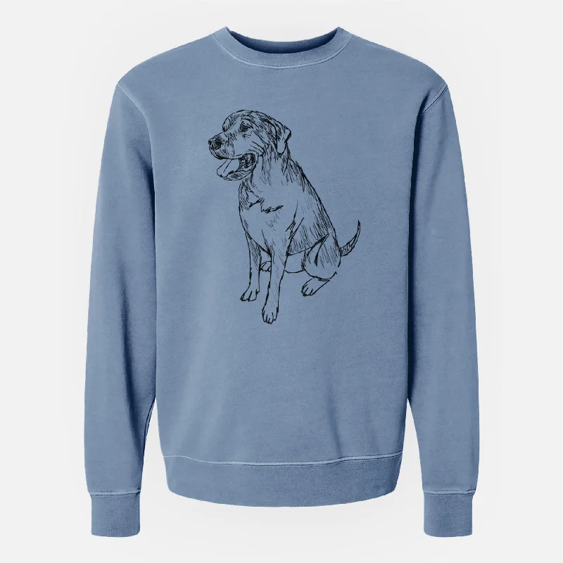 Doodled Jessie the Mixed Breed - Unisex Pigment Dyed Crew Sweatshirt Hoodie with Hem Contrast Bold Stylish Hoodie with Hem Contrast Bold Stylish Doodled Jessie the Mixed Breed - Unisex Pigment Dyed Crew Sweatshirt Hoodie with Hem Contrast Bold Stylish Hoodie with Hem Contrast Bold Stylish
