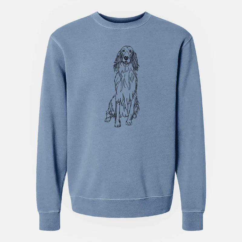Doodled Jagger the Irish Setter - Unisex Pigment Dyed Crew Sweatshirt Hoodie with Longline Fit Extended Stylish Hoodie with Longline Fit Extended Stylish Doodled Jagger the Irish Setter - Unisex Pigment Dyed Crew Sweatshirt Hoodie with Longline Fit Extended Stylish Hoodie with Longline Fit Extended Stylish