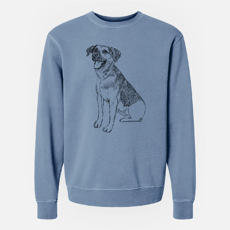 Doodled Caymus the Shepherd Mix - Unisex Pigment Dyed Crew Sweatshirt Hoodie with Mesh Breathable Sporty Hoodie with Mesh Breathable Sporty Doodled Caymus the Shepherd Mix - Unisex Pigment Dyed Crew Sweatshirt Hoodie with Mesh Breathable Sporty Hoodie with Mesh Breathable Sporty