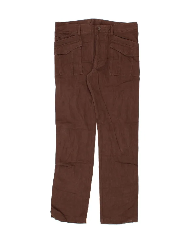DIESEL Mens Straight Casual Trousers W34 L35 Brown Cotton Trousers Cargo pockets Trousers Cargo pockets DIESEL Mens Straight Casual Trousers W34 L35 Brown Cotton Trousers Cargo pockets Trousers Cargo pockets