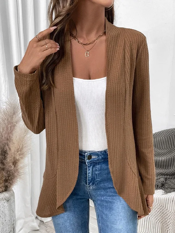 Open Front Long Sleeve Cardigan Terry Terry Cloth Terry Knit Terry Terry Cloth Terry Knit Open Front Long Sleeve Cardigan Terry Terry Cloth Terry Knit Terry Terry Cloth Terry Knit