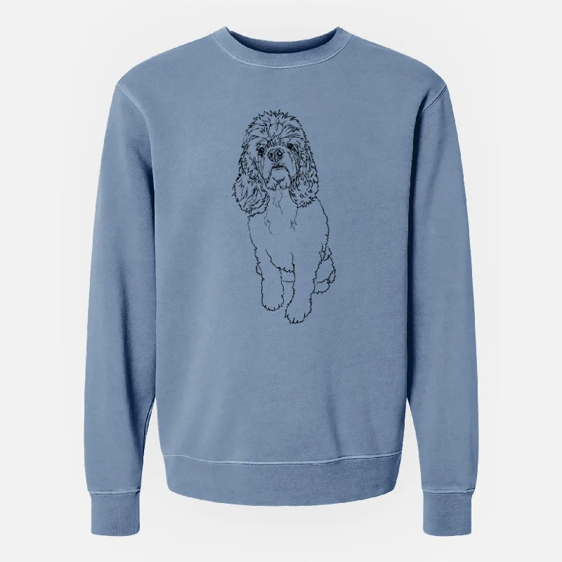 Doodled Dany the Cocker Spaniel - Unisex Pigment Dyed Crew Sweatshirt Hoodie Jacket Zipper Layering Hoodie Jacket Zipper Layering Doodled Dany the Cocker Spaniel - Unisex Pigment Dyed Crew Sweatshirt Hoodie Jacket Zipper Layering Hoodie Jacket Zipper Layering