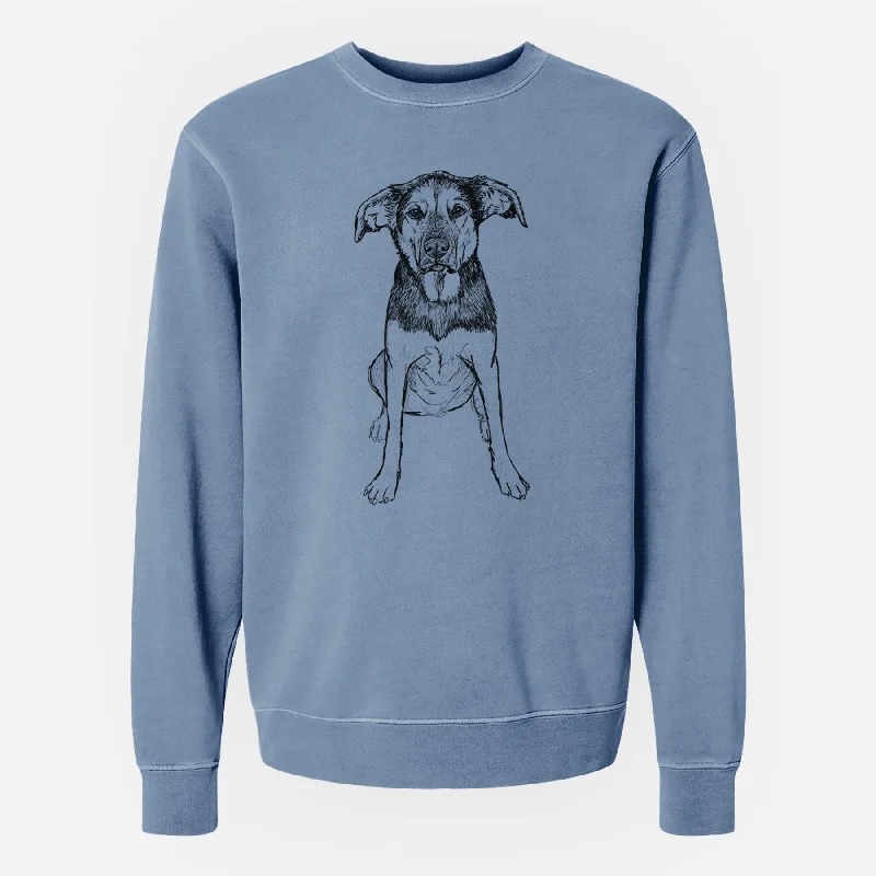 Doodled Gunner the Hound Mix - Unisex Pigment Dyed Crew Sweatshirt Hoodie with Turtle Neck Cozy Winter Hoodie with Turtle Neck Cozy Winter Doodled Gunner the Hound Mix - Unisex Pigment Dyed Crew Sweatshirt Hoodie with Turtle Neck Cozy Winter Hoodie with Turtle Neck Cozy Winter