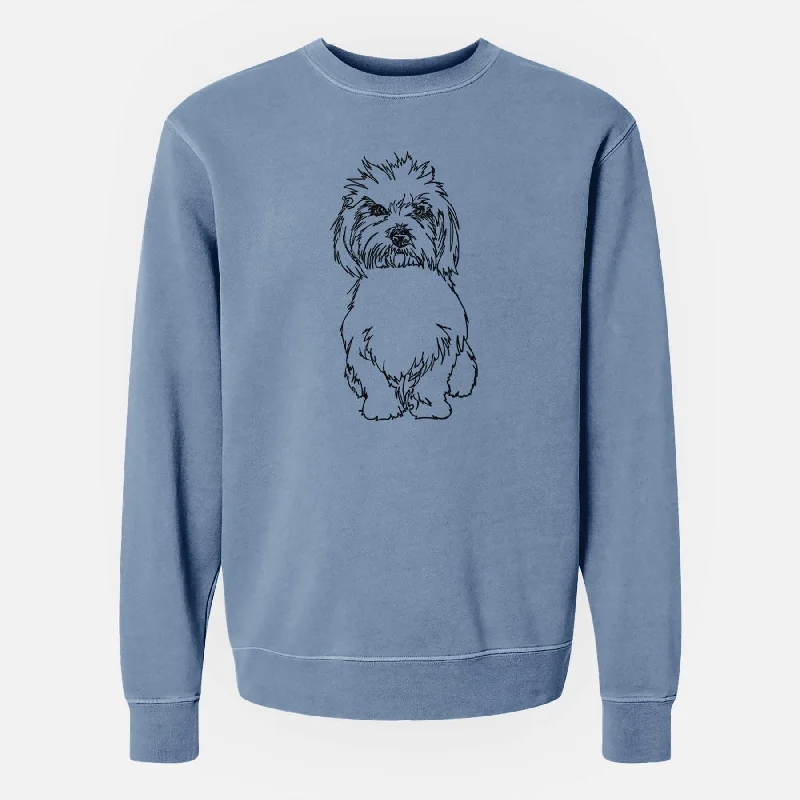Doodled Fluffers the Coton de Tulear - Unisex Pigment Dyed Crew Sweatshirt Hoodie with Ribbed Neckline Snug Warm Hoodie with Ribbed Neckline Snug Warm Doodled Fluffers the Coton de Tulear - Unisex Pigment Dyed Crew Sweatshirt Hoodie with Ribbed Neckline Snug Warm Hoodie with Ribbed Neckline Snug Warm