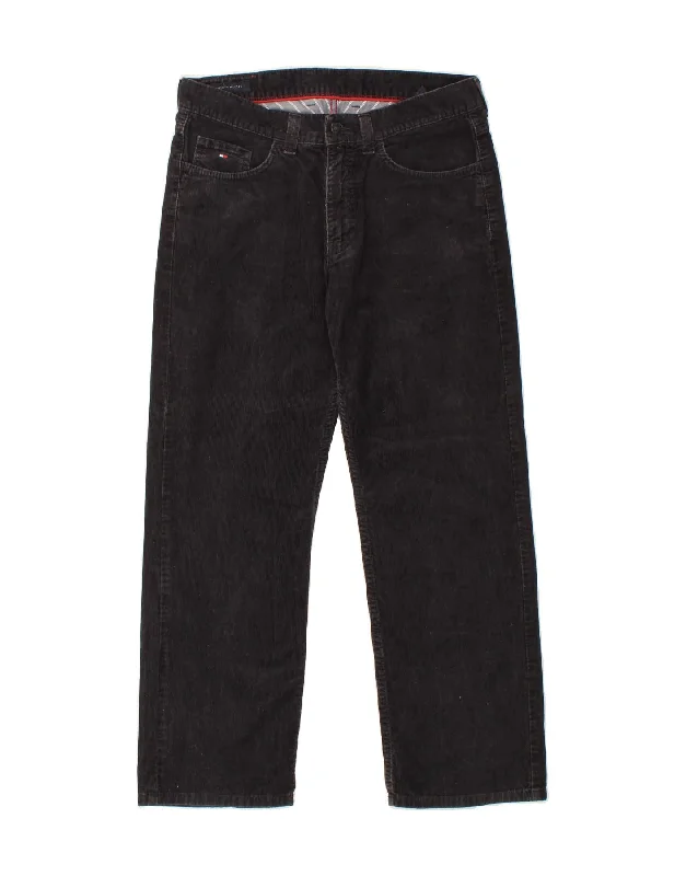TOMMY HILFIGER Mens Straight Corduroy Trousers W34 L30 Navy Blue Cotton Trousers Vintage Classic Trousers Vintage Classic TOMMY HILFIGER Mens Straight Corduroy Trousers W34 L30 Navy Blue Cotton Trousers Vintage Classic Trousers Vintage Classic