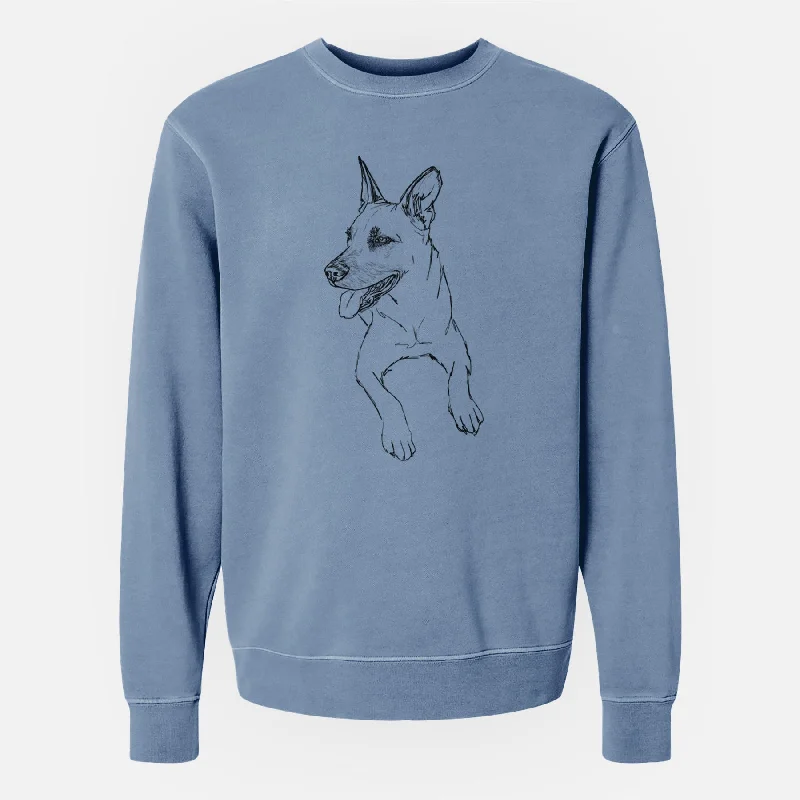 Doodled Winston the Mixed Breed - Unisex Pigment Dyed Crew Sweatshirt Hoodie with Pattern Geometric Abstract Hoodie with Pattern Geometric Abstract Doodled Winston the Mixed Breed - Unisex Pigment Dyed Crew Sweatshirt Hoodie with Pattern Geometric Abstract Hoodie with Pattern Geometric Abstract