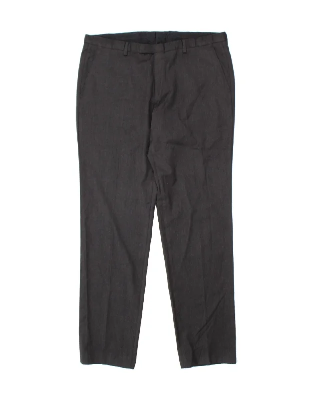 HUGO BOSS Mens Slim Suit Trousers W36 L33 Grey Trousers Hiking Durable Trousers Hiking Durable HUGO BOSS Mens Slim Suit Trousers W36 L33 Grey Trousers Hiking Durable Trousers Hiking Durable