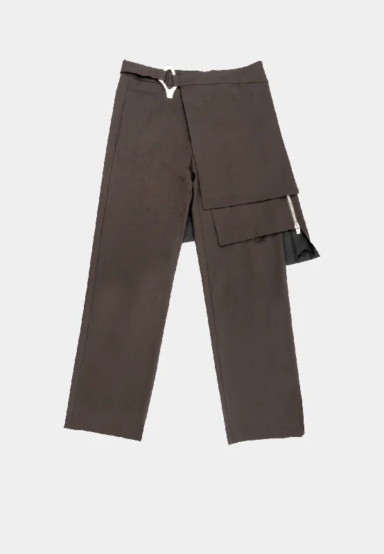 Heliot Emil Chummed Tailored Trouser Dark Chocolate Brown Trousers Cargo pockets Trousers Cargo pockets Heliot Emil Chummed Tailored Trouser Dark Chocolate Brown Trousers Cargo pockets Trousers Cargo pockets
