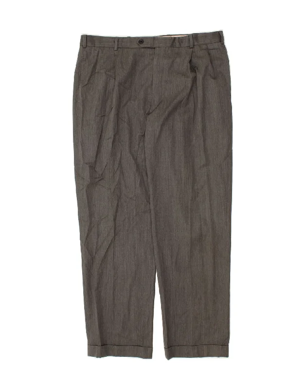 BROOKS BROTHERS Mens 346 Pegged Suit Trousers W38 L32 Grey Wool Trousers versatile functional Trousers versatile functional BROOKS BROTHERS Mens 346 Pegged Suit Trousers W38 L32 Grey Wool Trousers versatile functional Trousers versatile functional