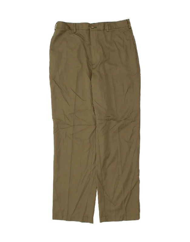 TOMMY HILFIGER Mens Straight Chino Trousers W34 L32 Khaki Polyester Trousers sophisticated sleek Trousers sophisticated sleek TOMMY HILFIGER Mens Straight Chino Trousers W34 L32 Khaki Polyester Trousers sophisticated sleek Trousers sophisticated sleek