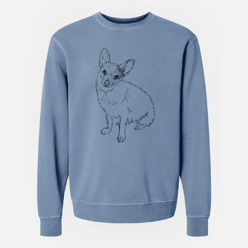 Doodled Tyberius the Jack Chi - Unisex Pigment Dyed Crew Sweatshirt Hoodie with Drawstring Waist Adjustable Fitted Hoodie with Drawstring Waist Adjustable Fitted Doodled Tyberius the Jack Chi - Unisex Pigment Dyed Crew Sweatshirt Hoodie with Drawstring Waist Adjustable Fitted Hoodie with Drawstring Waist Adjustable Fitted