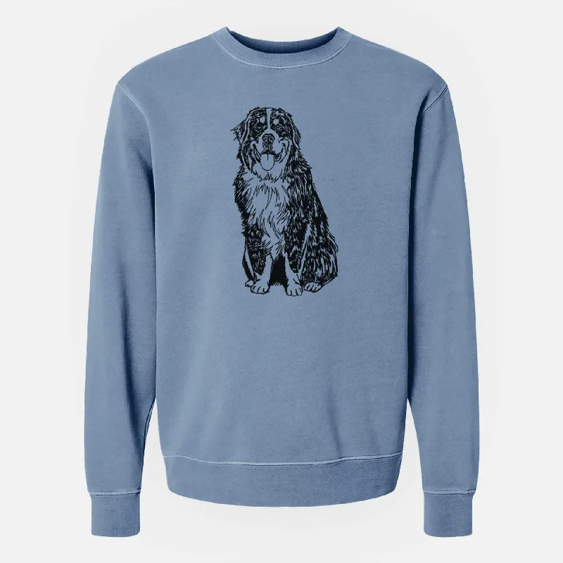 Doodled Bernese Mountain Dog the - Unisex Pigment Dyed Crew Sweatshirt Hoodie with Thumb Holes Functional Cozy Hoodie with Thumb Holes Functional Cozy Doodled Bernese Mountain Dog the - Unisex Pigment Dyed Crew Sweatshirt Hoodie with Thumb Holes Functional Cozy Hoodie with Thumb Holes Functional Cozy