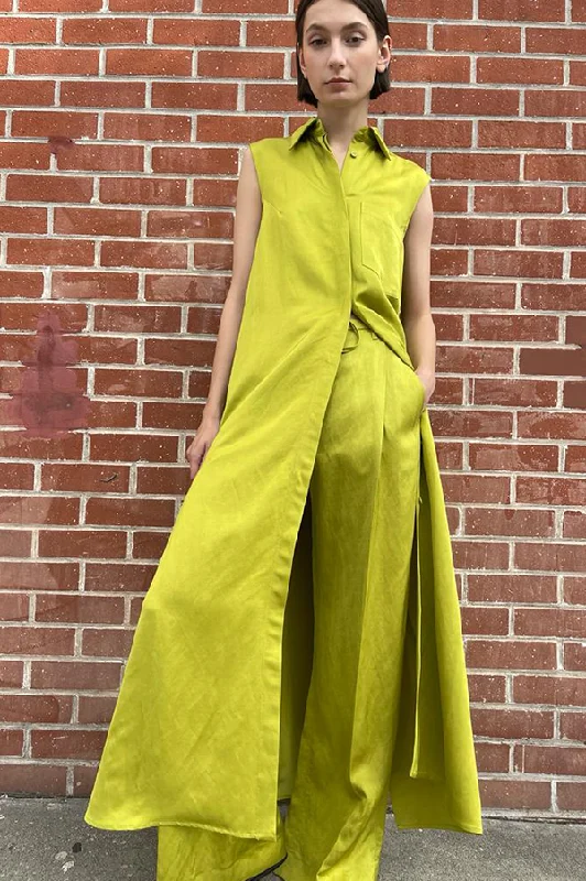 Pamir Wide Leg Drawstring Trousers in Anis Green Trousers Office Stylish Trousers Office Stylish Pamir Wide Leg Drawstring Trousers in Anis Green Trousers Office Stylish Trousers Office Stylish